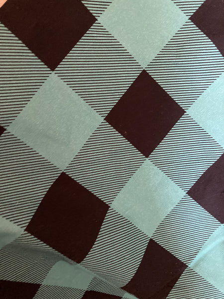 Plaid cotton canvas